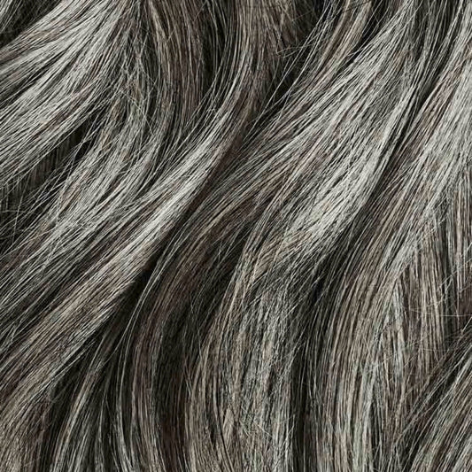 Dark Gray Invisible Clip In Hair Extensions, Virgin Human Hair