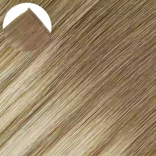 Sunkissed Blonde Balayage Unsichtbare Tape-In-Haarverlängerungen, unbehandeltes Echthaar, 20 Stück