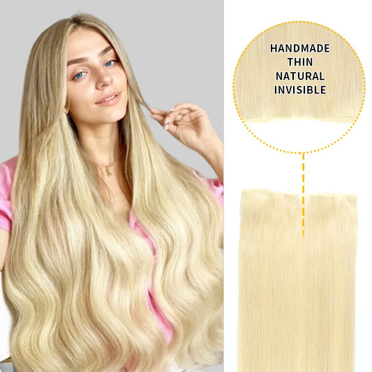 Invisible Seamless Injected Hand-Tied Hair Weft - 100% Virgin Human Hair